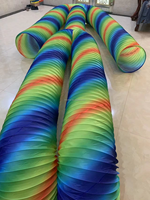 Costume de scène de danse aquatique arc-en-ciel unisexe chaud pour adultes pour spectacles de scène, cosplay, DJ, accessoires de danse