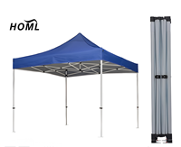 Tente de promotion pliable de 10 pieds, conception personnalisée, gazebo, imperméable, protection UV, auvent, installation rapide, tente de marché pour l'extérieur