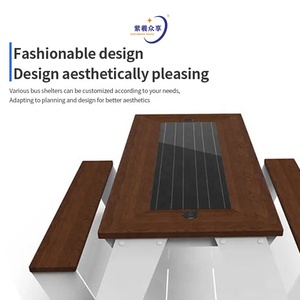 Mesa de carga inalámbrica inteligente para exteriores Mesa <span class=keywords><strong>solar</strong></span> multifuncional - Product Image 5