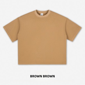 T-shirt Vintage da Uomo OEM in Cotone 100% Lavorato a Maglia Pesante 260 GSM, Vestibilità Ampia, Effetto Usurato, Stile Streetwear - Product Image 1