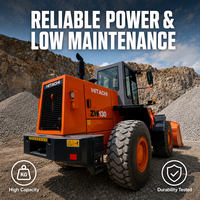 Gebrauchter Hitachi ZW130 Radlader - Hochleistungs-Gebrauchtbaumaschine für Erdarbeiten und Bergbau