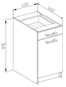 Bộ tủ bếp hoàn chỉnh để sắp xếp và trang trí nhà bếp - Product Image 4