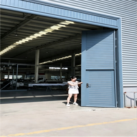 Porte de garage automatique en aluminium avec volet roulant et accès piéton, petite porte de 8 pieds pour villa, résidence, entrepôt