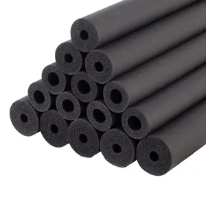 Hailiang Black Rubber Insulation Pipe with UV Film Thermal Insulation Heat HVAC Foam Tube For Refrigeration Copper Pipe