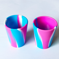 Ensemble de verres à shot en silicone réutilisables incassables de 40 ml pour les spiritueux forts, sans BPA, non toxiques, avec différentes couleurs