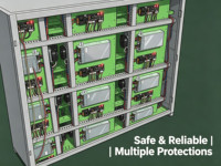 Gabinete de Intercambio de Baterías Seguro con Multiprotección, BMS Activo, Carga PD, Impermeable IP54, Intercambio en 5 Segundos para Uso Compartido Urbano en África