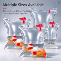 Sac de livraison pour crevettes vivantes, sac d'expédition pour poissons ornementaux, pochette à oxygène pour le commerce d'aquariums, taille personnalisée, étanche, recyclable