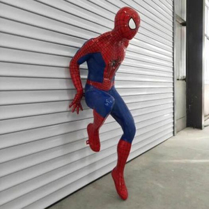 Personalizzato fatto a mano <span class=keywords><strong>spiderman</strong></span> uomo ragno a grandezza naturale statua in resina figure d'azione di meraviglia scultura uomo ragno per la decorazione della casa - Product Image 2