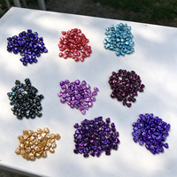 Perles d'eau douce baroques irrégulières en forme de cœur, colorées, revêtement arc-en-ciel, perles en vrac, 9 couleurs, pour bijoux faits main par des designers