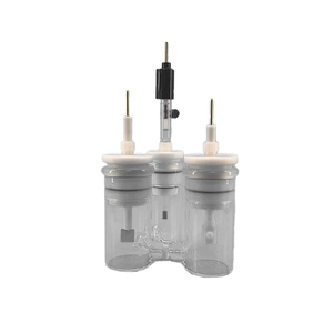Cellule électrolytique de type H à trois compartiments avec noyau en verre fritté pour usage en laboratoire - Product Image 4