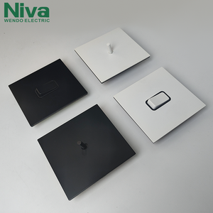 Niva kim loại 4 gang chuyển đổi tường thiết bị chuyển mạch và ổ cắm thép không gỉ Bảng điều chỉnh chuyển đổi ánh sáng cho văn phòng nhà khách sạn - Product Image 2