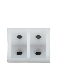 <b>Plastic</b> Corner <b>Brackets</b> 90 Degree White Durable Injection Molding For Furniture Cabinet Shelf Support - Product Image 4