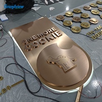 Enseigne publicitaire LED 3D personnalisée en métal, étanche IP65, pour décoration murale de centres commerciaux, bureaux et signalétique de magasins professionnels