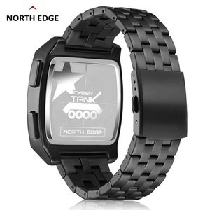 NORTH EDGE 2022 นาฬิกาดิจิตอลผู้ชายสไตล์อุตสาหกรรมย้อนยุคโลหะกันน้ำ 50M นาฬิกาสปอร์ตสำหรับผู้ชายเวลาราชาติเรโลจ เดอ ฮอมเบอร์ - Product Image 2