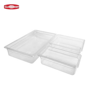 Poêle à aliments en plastique polycarbonate transparent de 6 pouces de profondeur 1/1 pleine grandeur pour fournitures d'hôtel et de restaurant - Product Image 4