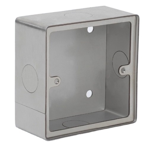 Durable Stainless Steel Wall Surface Mounted Switch Socket Box with Modern Design EU/UK Standard
