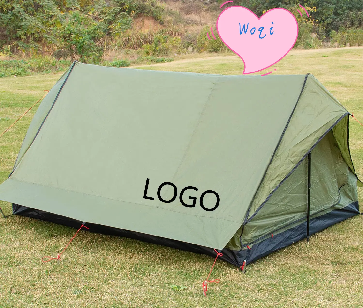Woqi OEM Großhandel Innovationen Farbe angepasst Easy Setup Camping Outdoor Glamping Zelt