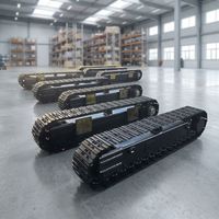 Châssis chenillé hydraulique robuste 6,8T à prix d'usine pour engins de forage et composants de machines de construction