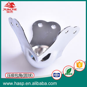 טיסה מקרה חלקי פלדה קלה כרום מצופה קצה כדור פינת מגן - Product Image 6