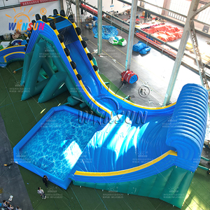 WINSUN Parc aquatique gonflable commercial de grande taille en PVC, certifié CE, ignifuge et étanche, avec toboggans et château, installation facile - Product Image 6