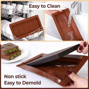 MUYULINS Moule carré en silicone de qualité supérieure pour chocolat, qualité alimentaire 3D, pour la pâtisserie - Product Image 3