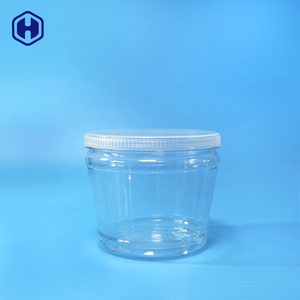 Conteneur en plastique PET transparent de 680 ml, forme conique circulaire tronquée, étanche, qualité alimentaire, pour gelée, nouilles, sucre, collation - Product Image 2