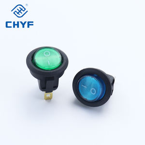 Interrupteur à bascule rond SPST 6A 250V 10A 125V AC ON-OFF, interrupteur à bascule LED 12V, interrupteur à bascule LED avec point lumineux, interrupteur à bascule éclairé par LED pour tableau de bord de voiture, <span class=keywords><strong>bateau</strong></span> - Product Image 4