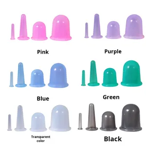 Kit de ventouses en silicone haute transparence pour usage domestique, ventouses à pression sous vide pour massage, fournitures de thérapie de réadaptation de qualité alimentaire - Product Image 5
