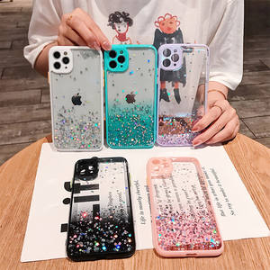 Bling Phone Case For <span class=keywords><strong>iPhone</strong></span> 14 13 12 11 Pro Max TPU étui à paillettes pour <span class=keywords><strong>iPhone</strong></span> 14 12 11 Pro Max Candy Color Camera Phone Case - Product Image 2
