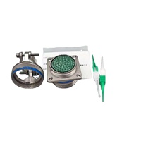 Connecteur circulaire Kewei EMI protégé D38999/26WB35PB 14P, boîtier métallique robuste, faible résistance de contact, usage intensif IP67/IP68