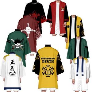 11 Styles Luffy <span class=keywords><strong>Zoro</strong></span> Law <span class=keywords><strong>Cosplay</strong></span> T-Shirt Cape Japonais Long Anime Kimono Haori Yukata Unisexe Vêtements - Product Image 1