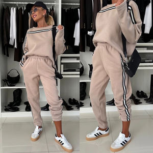Conjunto Deportivo de Dos Piezas para Mujer, Estilo Americano, Chaqueta de Béisbol Holgada, Ropa Deportiva para Correr Estilo Hip-Hop - Product Image 2