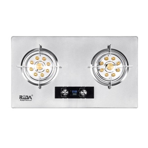Función de temporizador Ridax para cocina precisa, cocina de Gas inteligente, estufa de Gas de 2 quemadores, placa de cocina de Gas Ng LPG integrada de acero inoxidable - Product Image 3