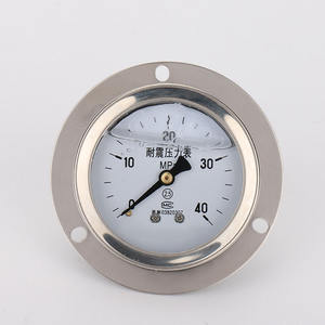 압력 게이지 <span class=keywords><strong>Bourdon</strong></span> 튜브 기체 및 액체 매체 압력계 진공 압력을위한 기계식 공기 압력 게이지 - Product Image 2