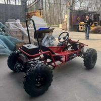 Kart Eléctrico Todoterreno de 1800W, Kart de Carreras Silencioso para Parques de Diversiones al Aire Libre, Kart Eléctrico Todoterreno de 4 Ruedas para Montaña y Desierto