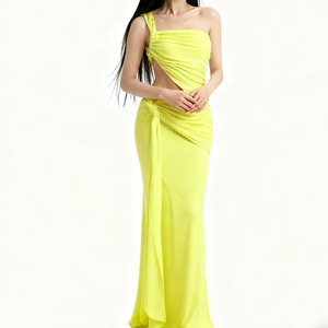 เดรสแฟชั่นรัดรูปผูกโบว์ไหล่เดียวสุดเซ็กซี่สำหรับผู้หญิงคอลเลคชั่นใหม่รับซัมเมอร์ - Product Image 6