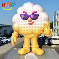 Mascotte gonflable géante personnalisée en forme de nuage dégradé avec lunettes de soleil violettes pour défilé de carnaval et décoration publicitaire extérieure