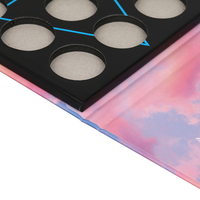 Emballage de palette de fard à paupières magnétique vide de maquillage en carton personnalisé