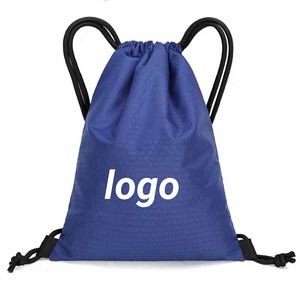 Custom Logo <b>Waterproof</b> <b>Drawstring</b> Backpack Perfect for Sports Fitness Student <b>Bag</b> Football Storage - Product Image 1