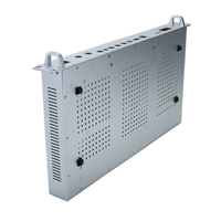Boîtier en aluminium 1U 2U 3U 19'' pour montage en rack, durable, pour amplificateur audio, projets électroniques, panneau de commande électrique