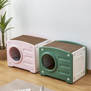 Camera Cat <b>Nest</b> L560W417H462mm Pe Material Green Pink Color Multifunctional Pet <b>Bed</b> For Cat - Product Image 2