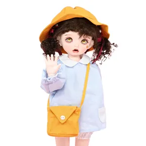 Baju Boneka BJD, 14 Inci Blythe Kustom Set Pakaian Mewah 20Cm Tampilan Pakaian Gsc Ob11 1/12 Gaun Rajut Tangan Mewah 11.5 Inci