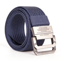 Ceinture Tactique en Sangle Tressée Multicolore Durable, de Haute Qualité, Confortable, Style Décontracté, Boucle en Alliage avec Anneau en D
