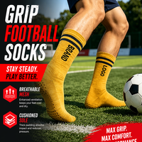 Nouvelles chaussettes de sport antidérapantes pour hommes et femmes, respirantes, en coton tricoté, chaussettes de football personnalisées avec logo