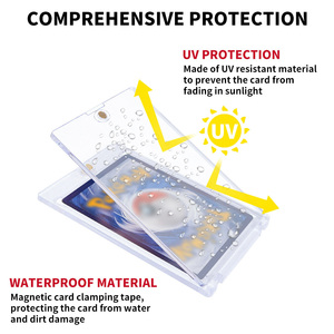 35PT 55PT 75PT 100PT 130PT 180PT Transparante One Touch <span class=keywords><strong>Hard</strong></span> Case Magnetische Kaarthouder Met Sterkere Magneet voor Trading Cards - Product Image 6