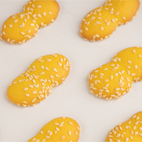 Miniatur 138g biskuit bentuk labu bahan baku Ideal untuk memanggang kue dengan wajan yang tak beraturan