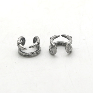 Pendientes con clip yunnique, joyería geométrica de plata tibetana sin perforación para hombres y mujeres, accesorio de moda - Product Image 3