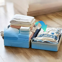 Sacs de voyage sous vide personnalisés Z avec pompe électrique, sacs de compression portables pour vêtements, gain de place