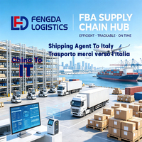 Agente de Transporte de Carga FBA, Envío DDP a Italia, Servicio de Logística del Aeropuerto de Catania Fontanarossa, CIF, Tránsito Rápido
