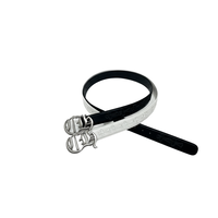 Ceinture pour homme de 3,0 cm de largeur, avec boucle à ardillon carrée en alliage, motif géométrique brodé artistique, nouveau style chromé unique, imprimée par transfert thermique
